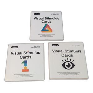 Beiens Visual Stimulus Cards Black And White And Multicolored Cards Lot Of 3